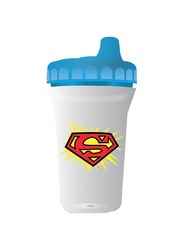 Disney 300ml Batman & Superman Baby Sippy Cup Pack of 2, Grey/Blue