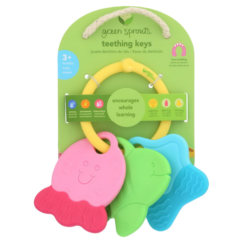 Green Sprouts Teething Keys for Kids, Multicolour