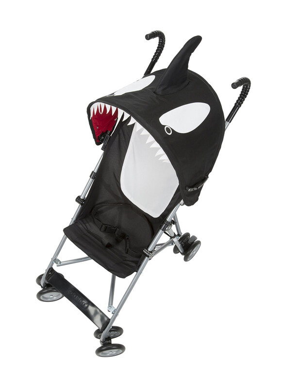 

Cosco Character Umbrella Stroller with 3D Canopy Whale, Black White