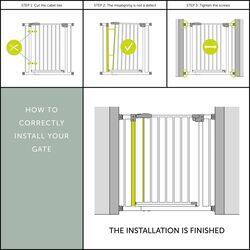 Hauck Clear Step Safety Gates, White