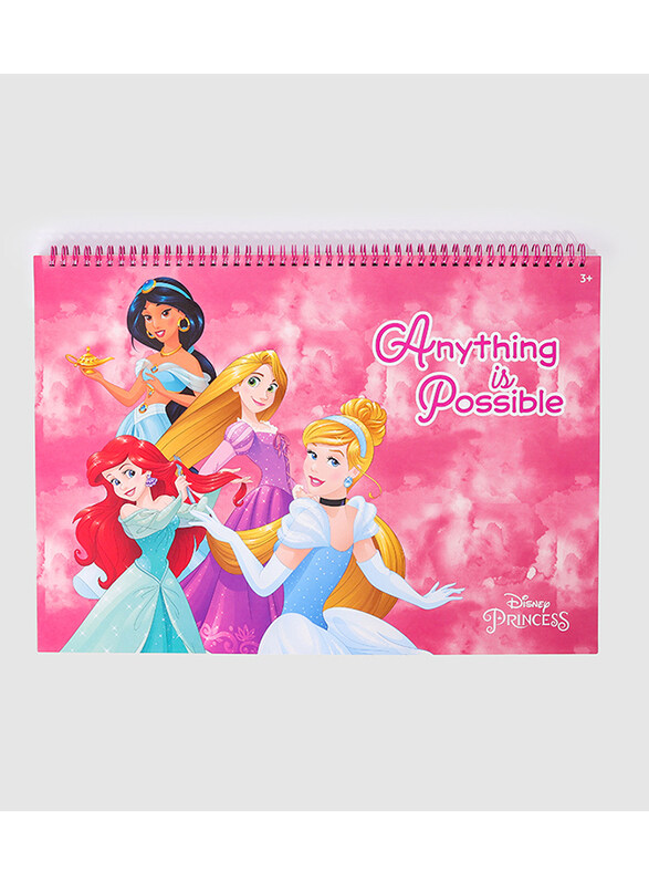 

BTS Stationery Disney Princess Anything is Possible Sketchbook, A3 Size, Pink