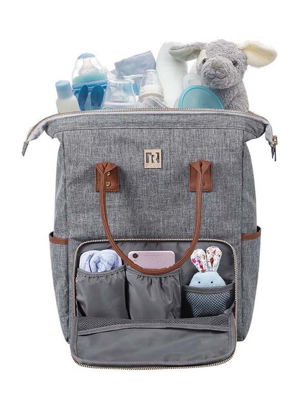 Ryco 2-in-1 Madison Backpack & Diaper Bag, Grey