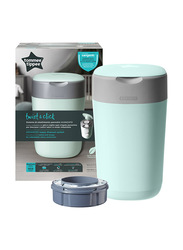 Tommee Tippee Twist & Click Nappy Disposal Sangenic Bin + Cassette x 1, Green