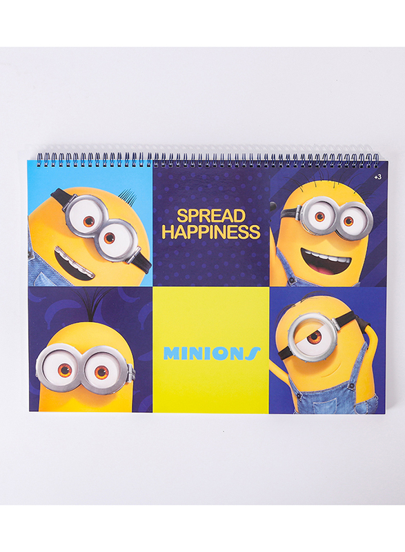 BTS Stationery Universal Minions Miniontastic Sketchbook, A3 Size, Multicolour