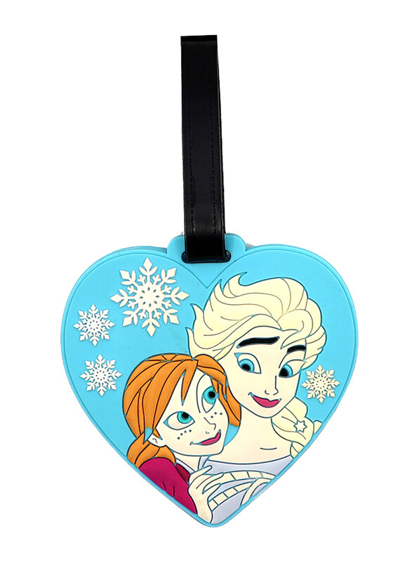 

Disney Frozen Soft PVC Character Luggage Suitcase Backpack Tags For Girls, Blue