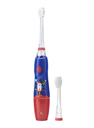 Brush Baby New Kidzsonic Rocket Electric Toothbrush, 2 Pieces, Multicolour