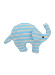 Pluchi Noah Mini Blanket with Elephant Toy, Blue