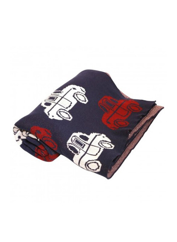 

Pluchi On The Road Knitted Kids Blanket, Multicolour