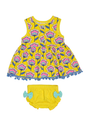 Aiko Resort Wear Floral Top & Bottom Set for Girls, 12-18 Months, RSS22A22-A, Multicolour