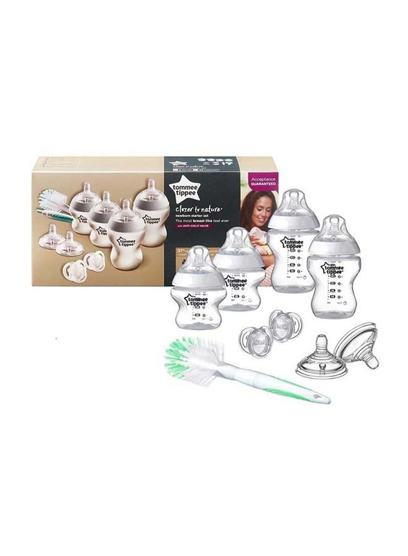 Tommee Tippee Closer to Nature Feeding Bottle Kit, Clear