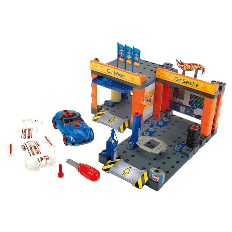 

Klein Toys Hot Wheels Car Repair Station with Carwash Toy, Ages 3+, Multicolour