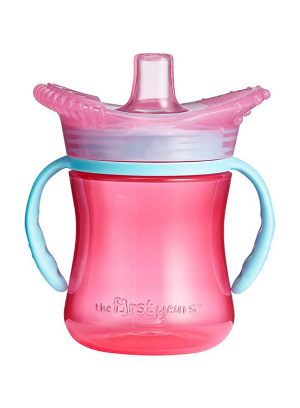 

The First Years Teething Trainer Feeding Cup, 207ml, Pink