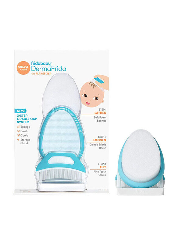 

Frida Baby DermaFrida FlakeFixer 3 Step Cradle Cap System, Blue