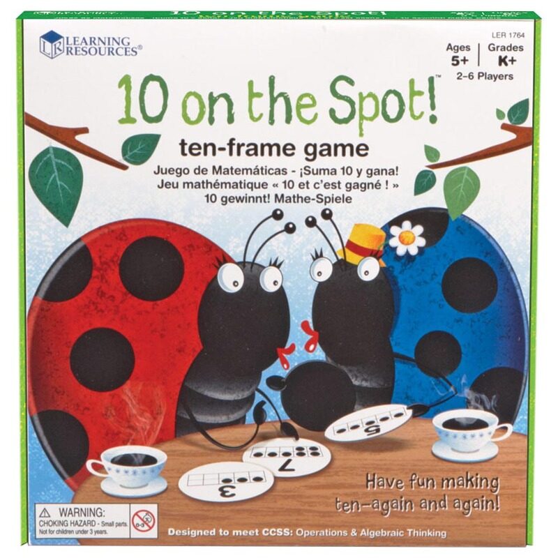 

Learning Resources 10 On The Spot! Ten Frame Game, Ages 5+