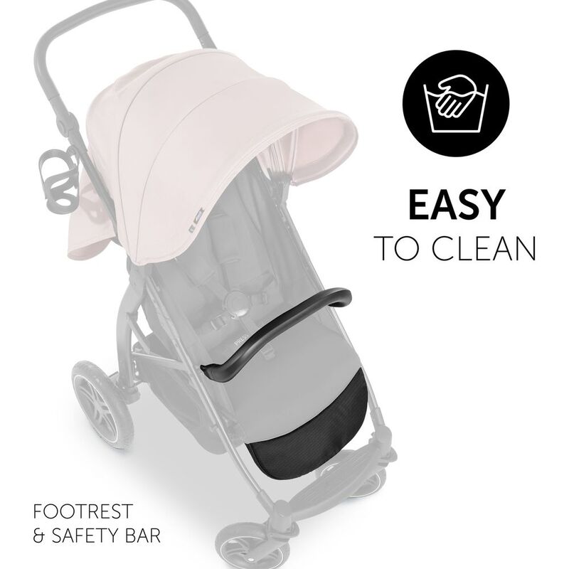 Hauck Rapid 4D Stainless Steel Stroller, Rose