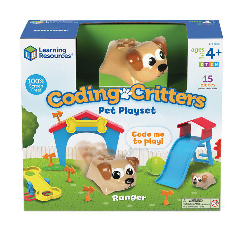 

Learning Resources Coding & Critters Pet Playset, 15-Pieces, Ages 4+