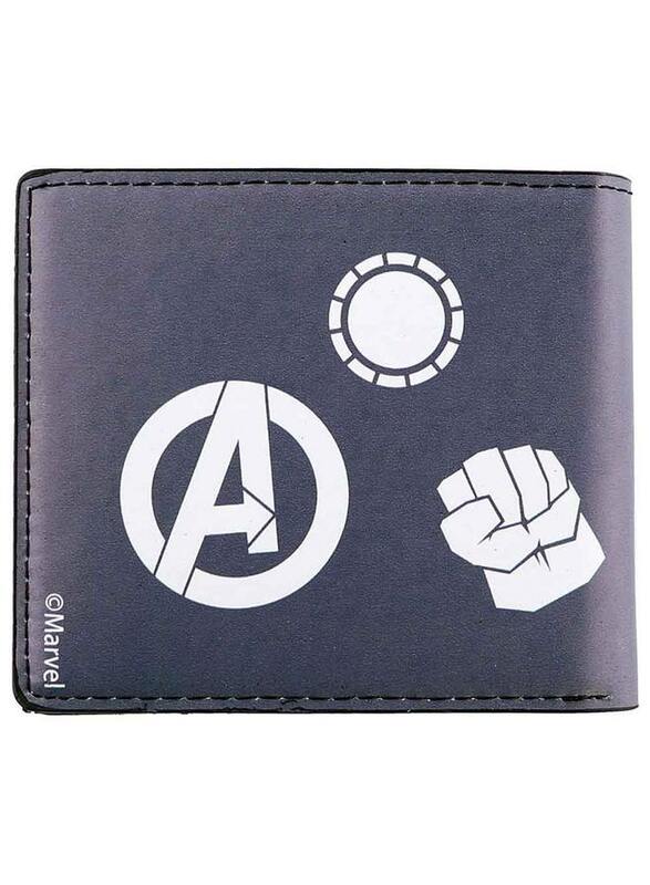 Marvel Avengers Bi-Fold Wallet For Kids, Black