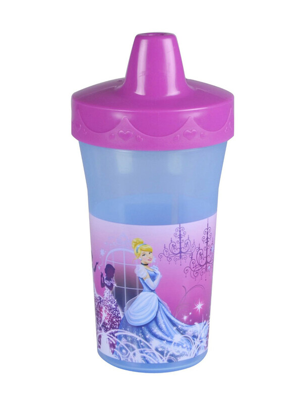 

The First Years Disney Princess Royal Debut Basic Slim Line Cup with Easy Clean Valve Sippy Lid, Pink