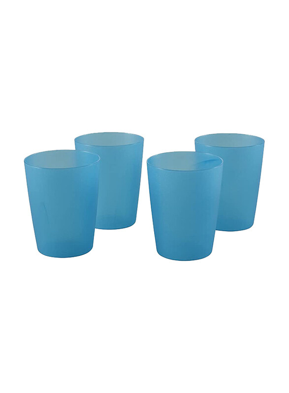 Keeper Home 250ml 4-Piece Plastic Drinking Cups, K0609-632, Blue