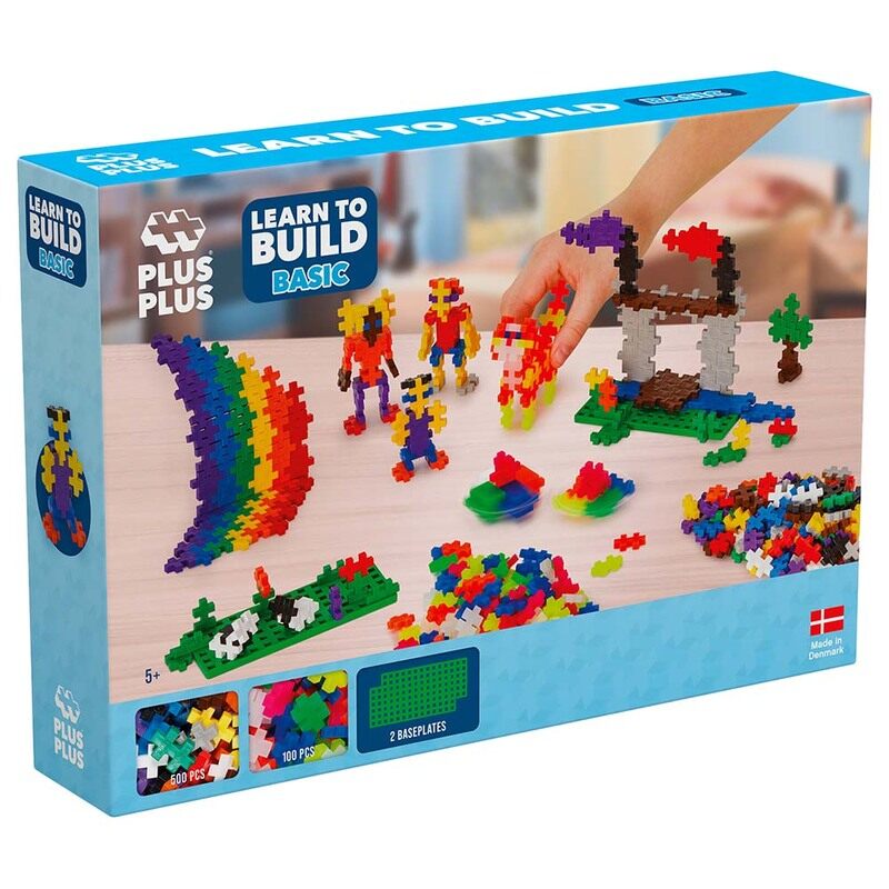 

Plus Plus Basic Learn To Build Set, 500 Pieces, Ages 5+