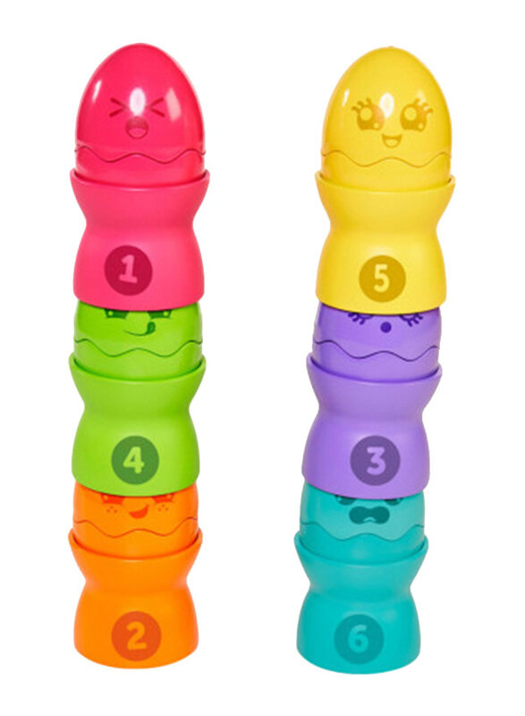 

Tomy Toomies Hide & Squeak Egg Stackers, for Ages 1+, Multicolour
