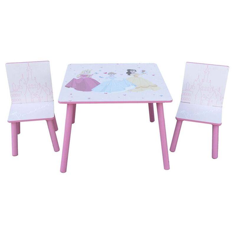 

Disney Princess Lightweight Kids Table and Chair Set, Pink/White