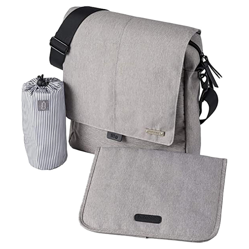 BaBaBing Daytripper Lite Changing Diaper Bag for Baby, Grey Marl