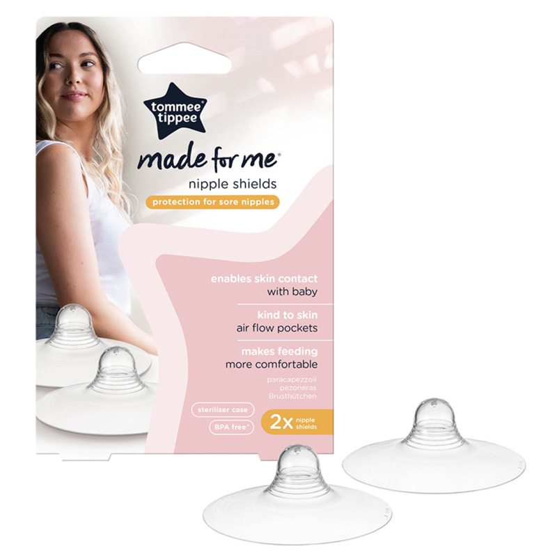 Tommee Tippee Closer to Nature Nipple Shields, 2 Piece, Clear