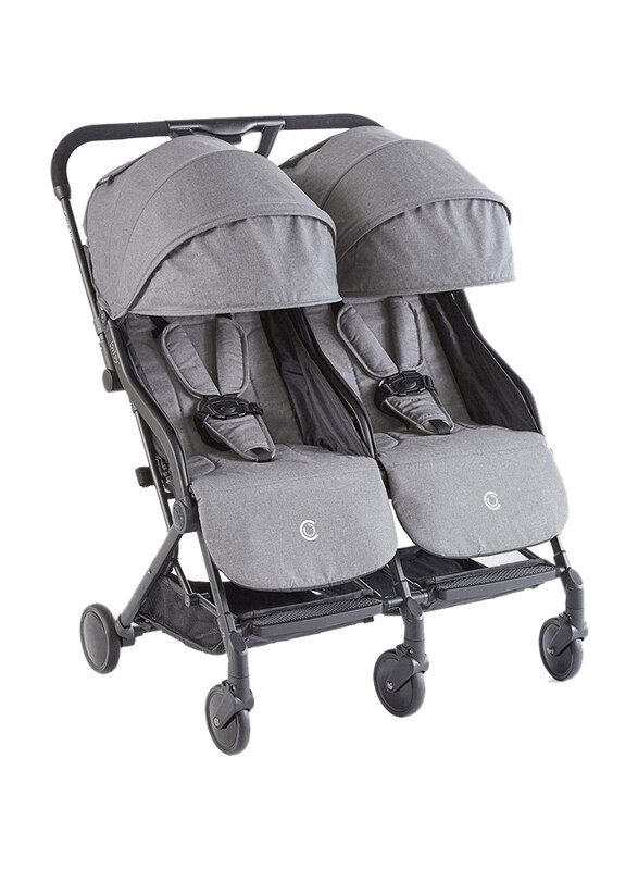 

Kolcraft Contours Bitsy Compact Double Stroller, Granite Grey