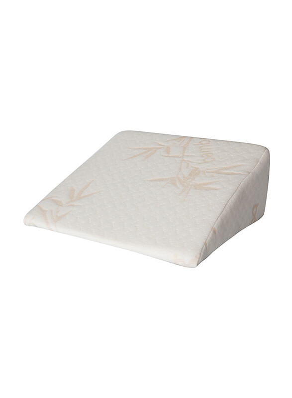

Babyworks Pregnancy Wedge with Bamboo Cover, White