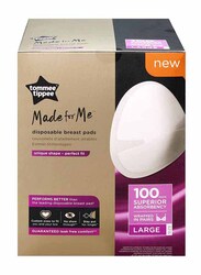 Tommee Tippee Made For Me Disposable Breast Pads 100pc Large, White