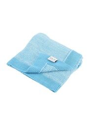 Pluchi Noah Mini Blanket with Elephant Toy, Blue