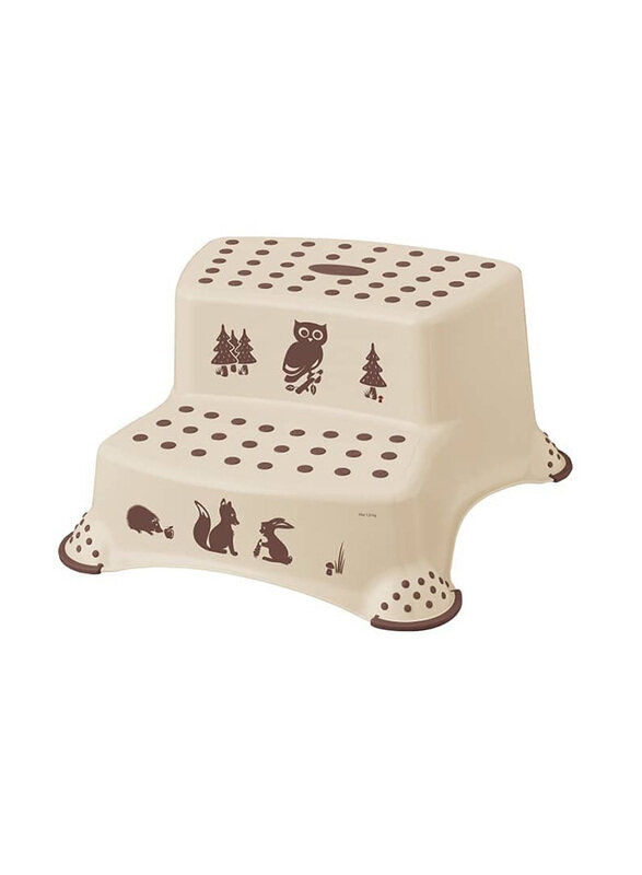 

Keeper Baby Double Step Stool with Anti-Slip Function, Beige