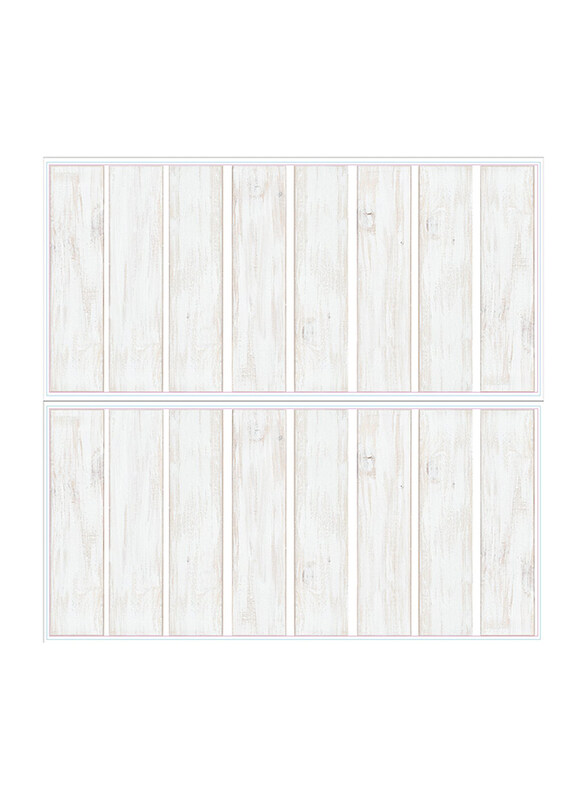 

Roommates Shiplap Wood Plank Peel & Stick Giant Wall Decals, White