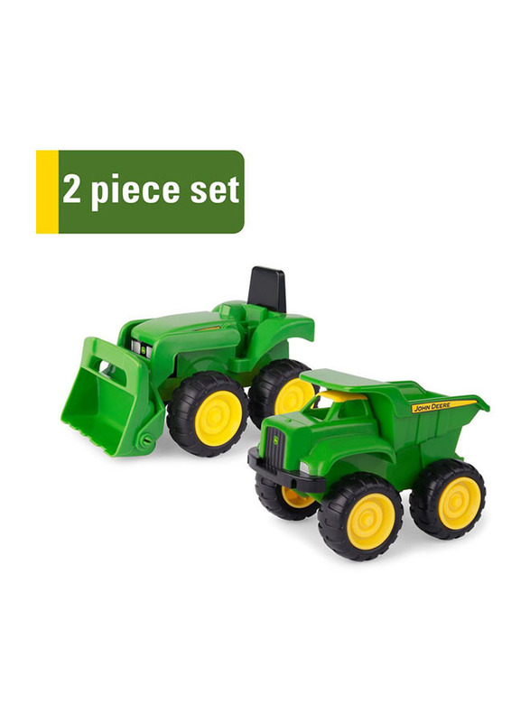 John Deere Mini Sandbox Tractor and Dump Truck Set, Ages 2+