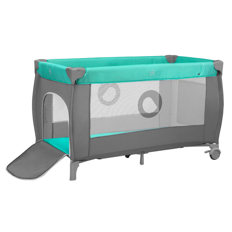 

Lionelo Sven Plus 2-in-1 Travel Bed Playpen, Turquoise Blue