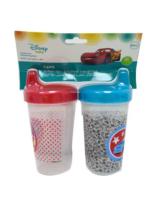 Disney 300ml Baby Sippy Cup Pack of 2, Multicolour