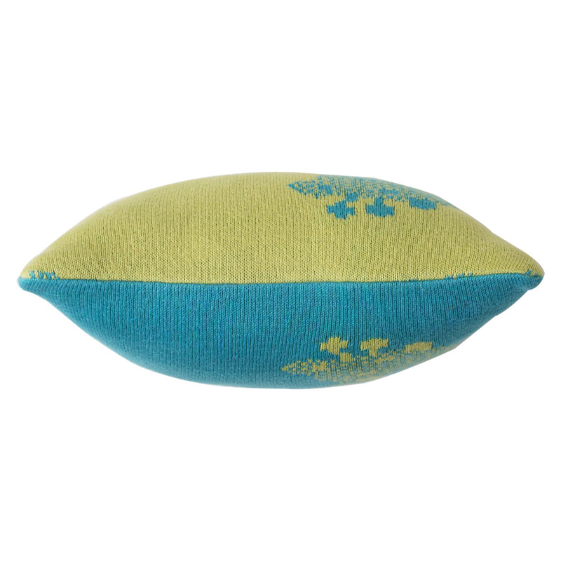 Pluchi Giraffe Baby Pillows, Green/Blue