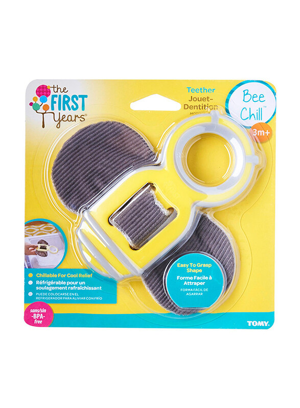 

The First Years Bee Chill Teether, Black/Yellow