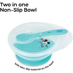 Disney Mickey Mouse Silicone Suction Bowls, Blue