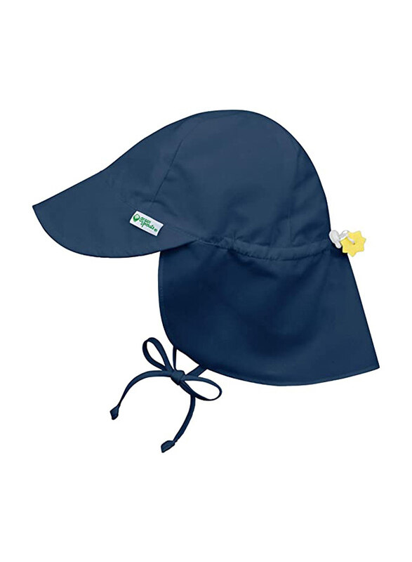 

Green Sprouts Flap Sun Protection Hat for Baby, 9-18 Months, Navy Blue