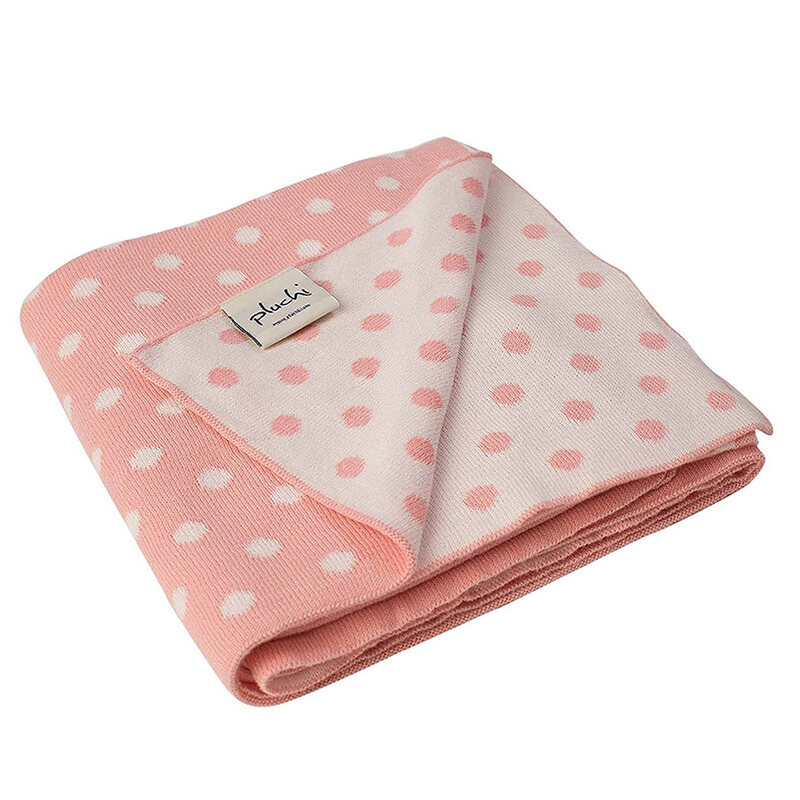 

Pluchi Tiny Dots Baby Blanket, Pink