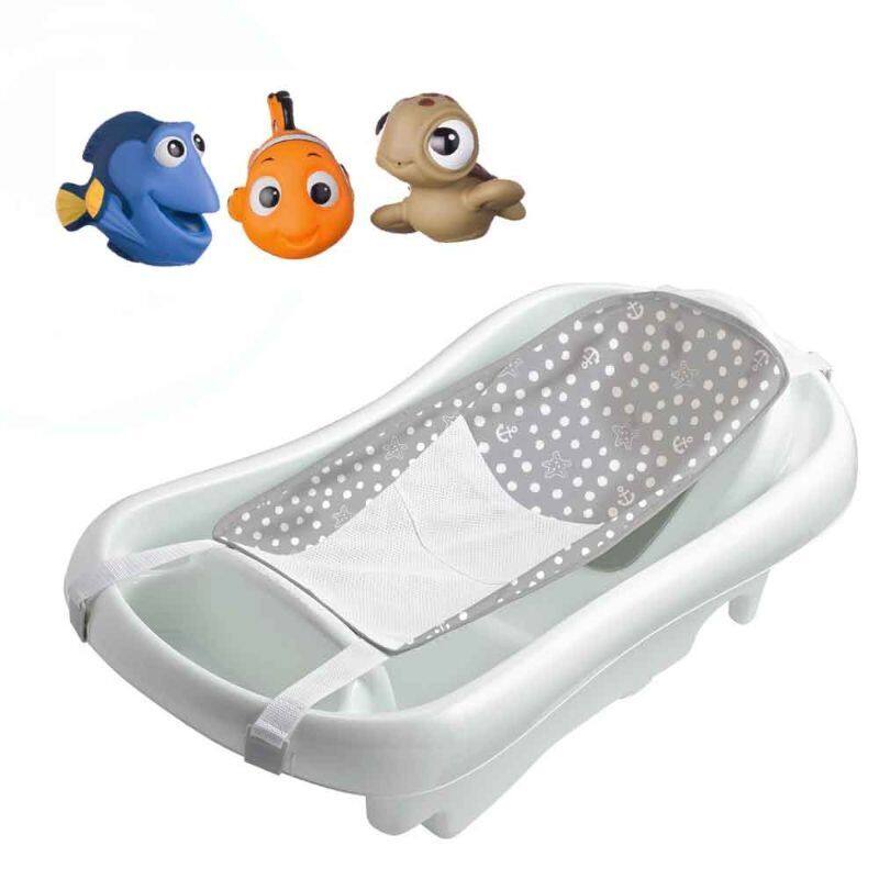 

The First Years Set Sure Comfort Tub and Nemo Bath Toys for Kids, Grey