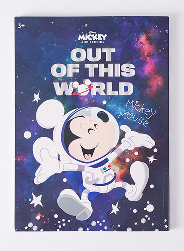 Disney Mickey Mouse Out of this World Arabic Notebook, A4 Size, Black