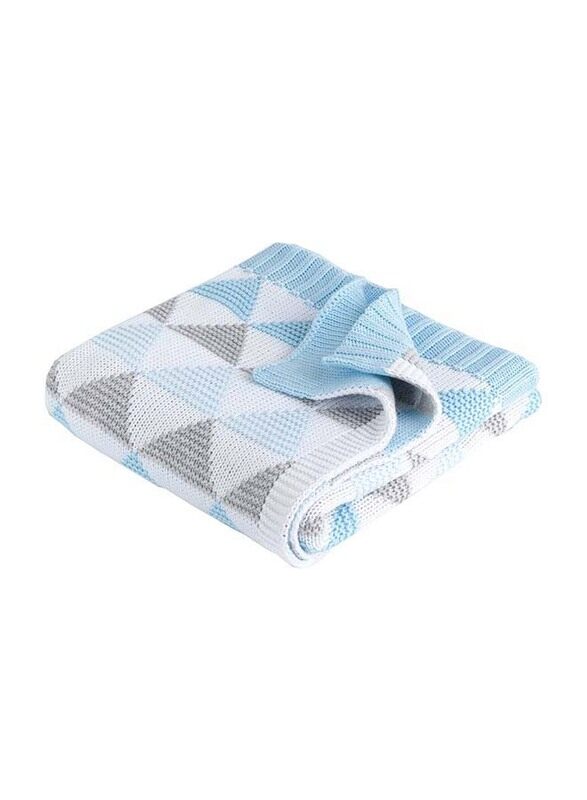 

Babyworks Double Knit Cot Blanket, Blue
