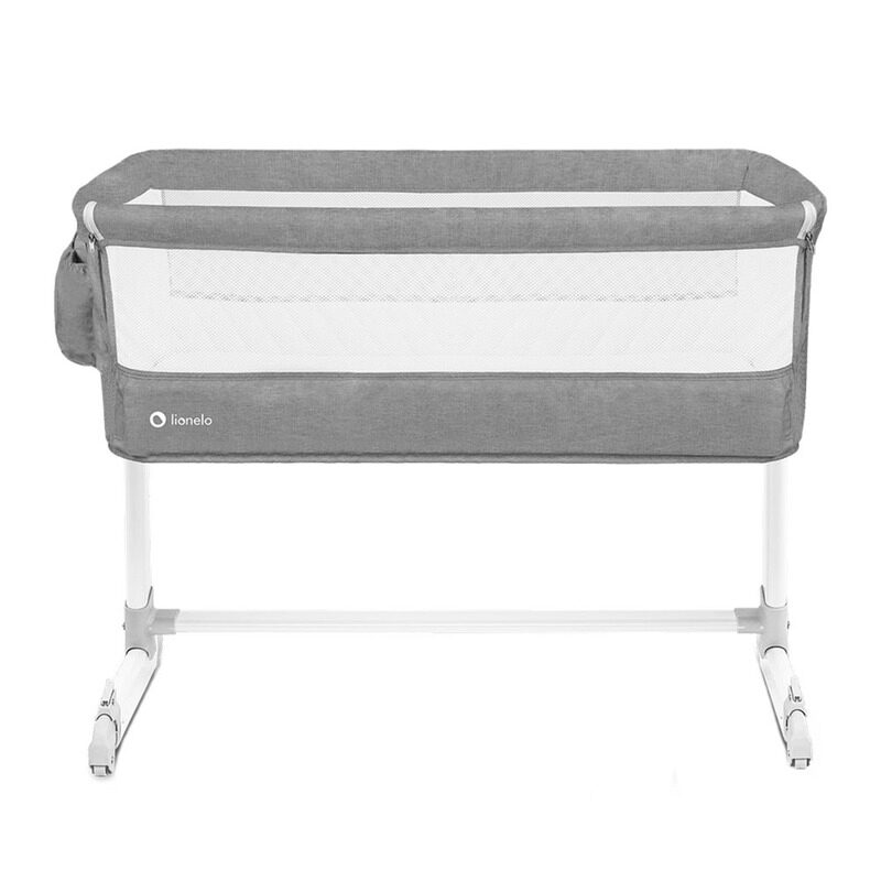 

Lionelo Theo Adjustable Bedside Cot, Light Grey