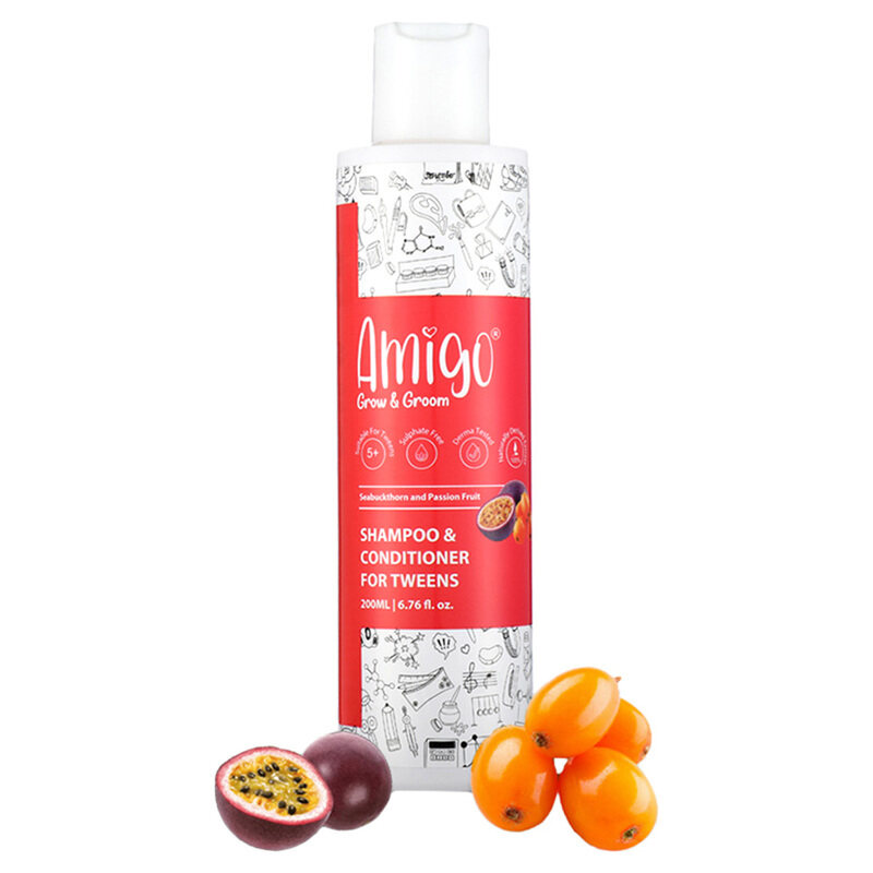 

Bumtum 200ml Amigo Shampoo & Conditioner Passion Fruit & Sea Buckthorn for Kids