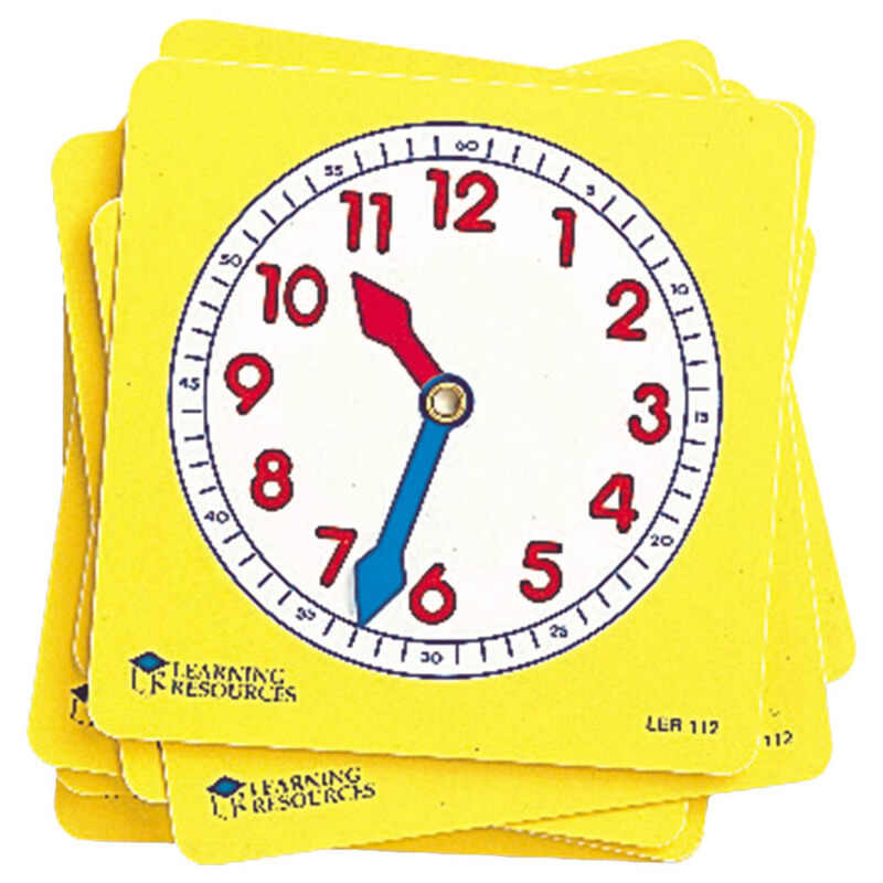 

Learning Resources Pupil Clock Dials, 10-Pieces, Ages 4+