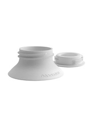Nanobebe Breastmilk Pump Adapter Set, White