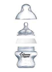 Tommee Tippee Advanced Anti-Colic Baby Bottle Teat with Medium Flow for Ages 3+ Month, 2-Piece, Clear